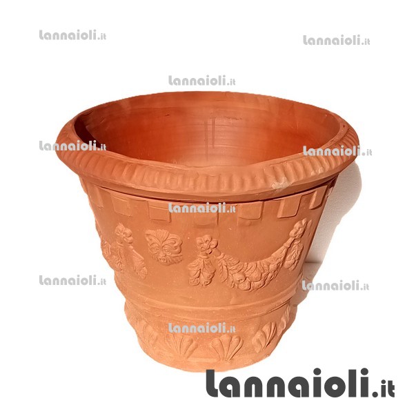 VASO COCCIO FESTONATO CM.44-50 terrecotte toscane